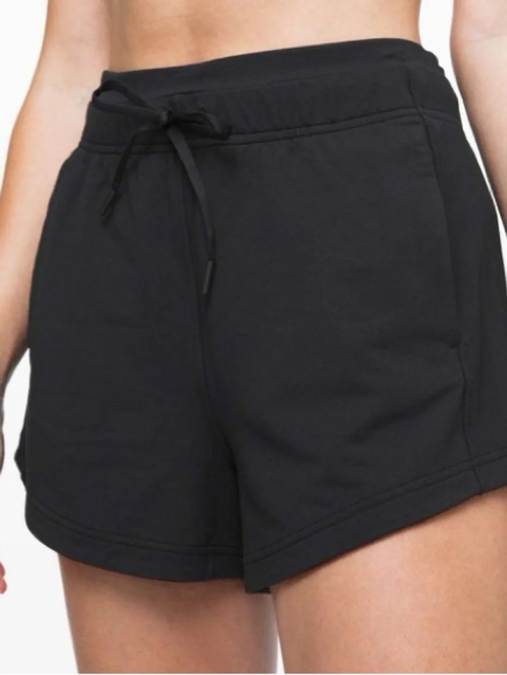 Lululemon inner glow Women’s Black Drawstring Lounge Shorts